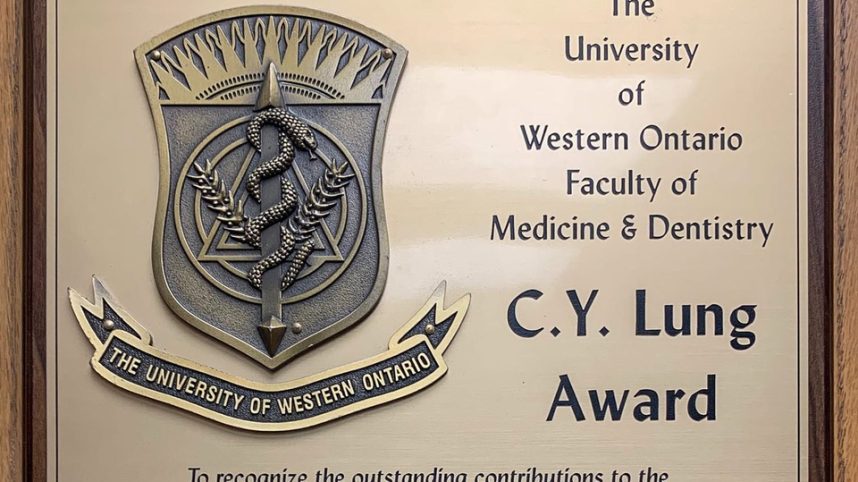 C.Y. Lung Award Western Univ | Dr. Peter Taylor | 2021